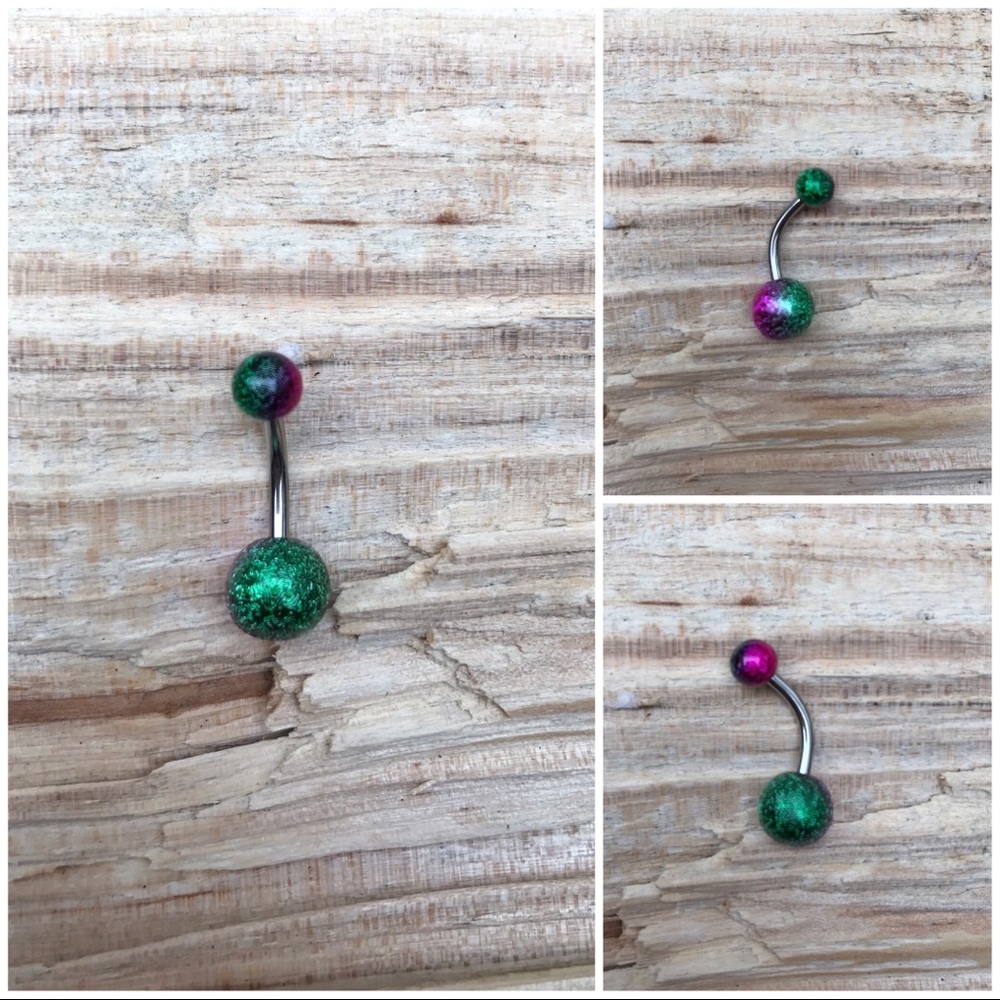 Metallic Color Belly Button Navel Ring